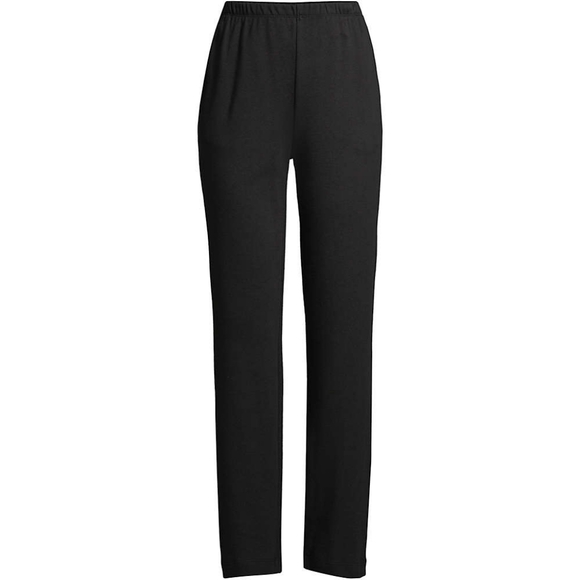 NWT Lands End BLACK Sport Knit High Rise Pants - Picture 5 of 6